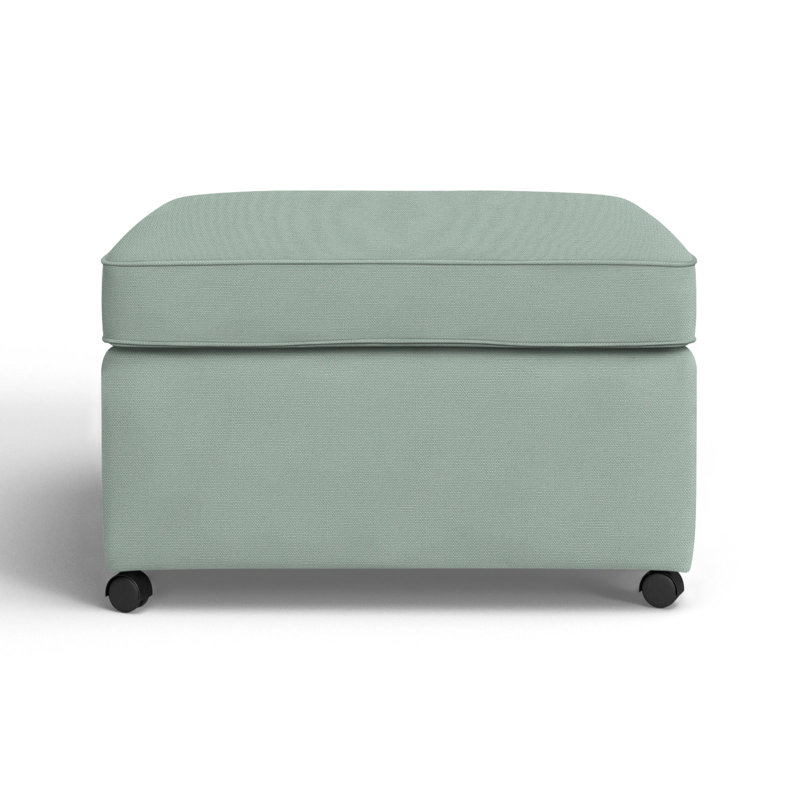 Rika Upholstered Ottoman, Bayou Spray Canvas