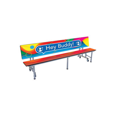Mobile Convertible Buddy Bench