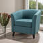 Fauteuil club rembourré en tissu par, Siège d'appoint compact et polyvalent pour espaces résidentiels-1672819345