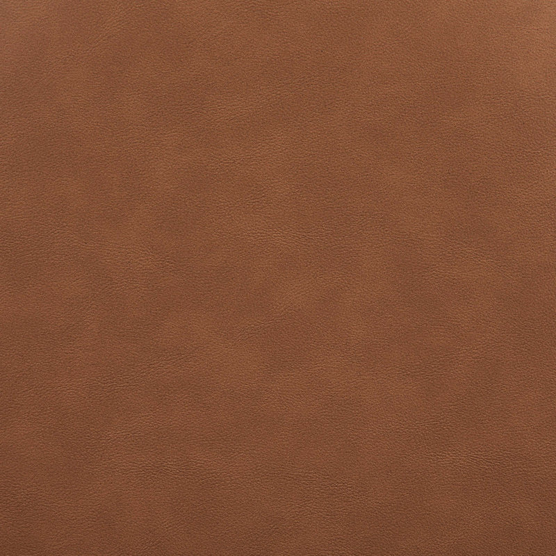 Lit tapissier en cuir Diorio Vegan, Cognac Végétalien en cuir, Double