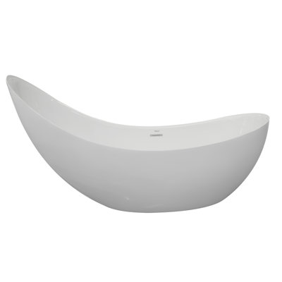 Grace 81'' x 30.75'' Soaking Acrylic Bathtub