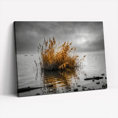Golden Reeds, reproduction d'art sur toile, ensemble de 1