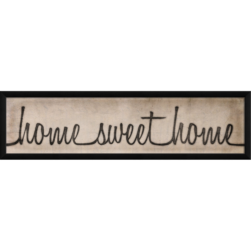 « homest home sign », art textuel encadré