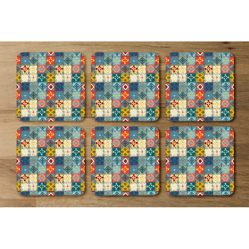 Square 6 Piece Coaster Set