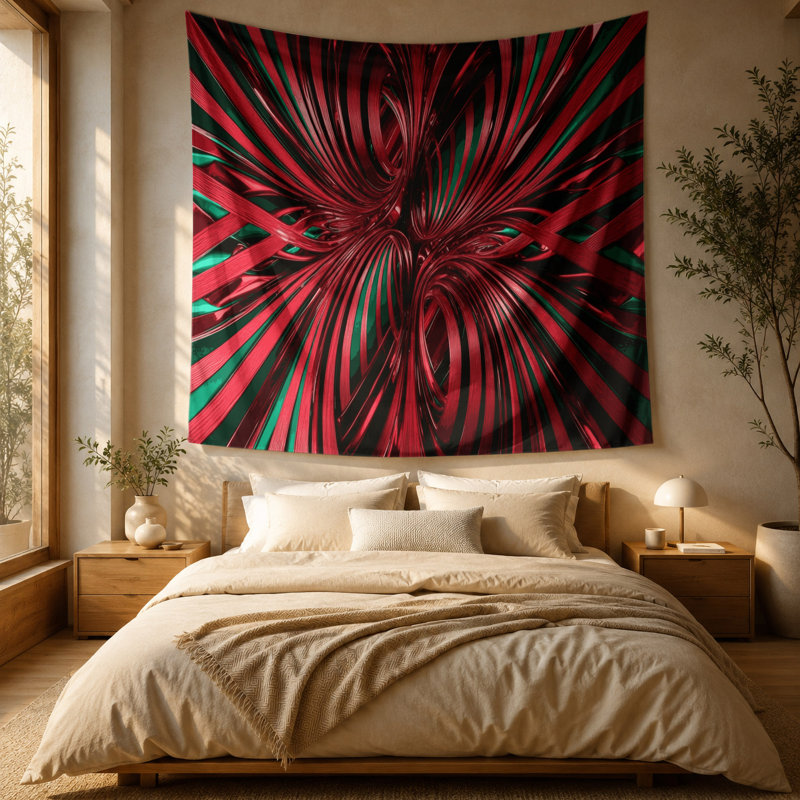 Tapisserie murale Op Art 7, 88 po x 104 po