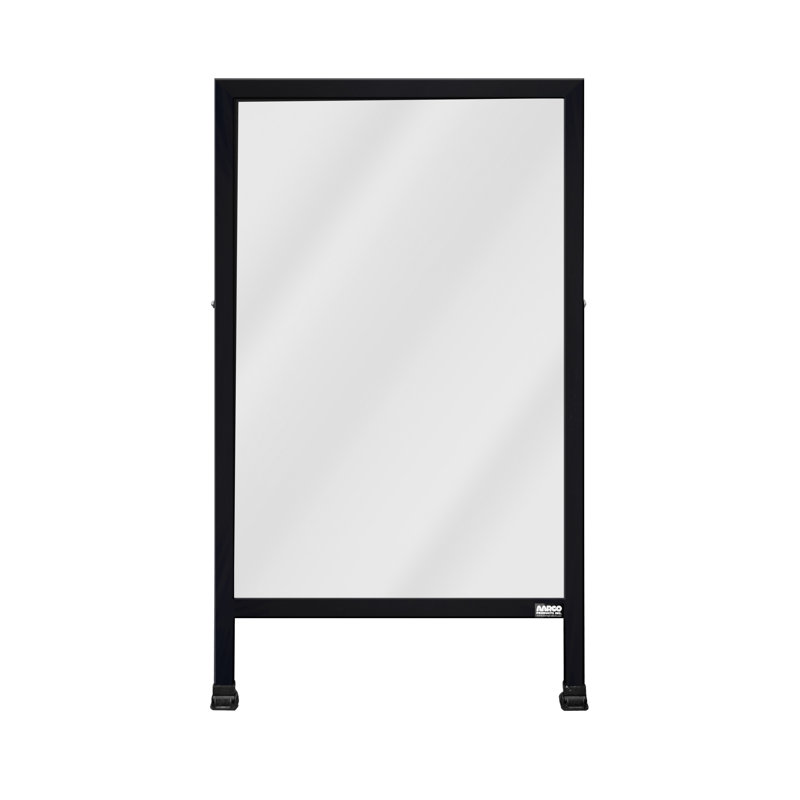 Tableau-mémo sur pied en A, H 3 pi 6 po x l 2 pi, Noir