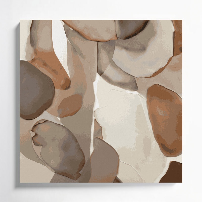 Abstrait aquarelle 9, art mural sur toile grise