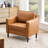 Barton 32" W Modern Soft Faux Leather Chair-2056919843