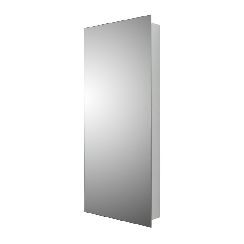 Pharmacie d'angle, Miroir poli, 14 po x 30 po