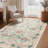 Bloom Floral Green/Beige Non-Slip Machine-Washable Area Rug-885741247-885741244