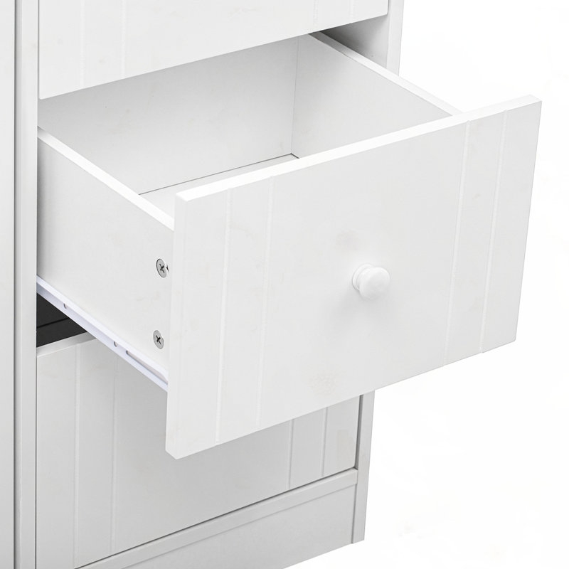 Innovative Space-Saving Sideboard Convertible to Dining Table, White