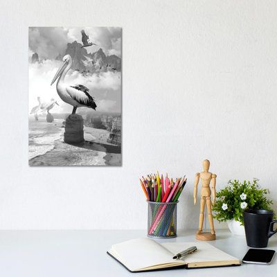 Giant Pelicans Peak 1 Piece Wrapped Canvas Wall Art