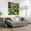 Waneta "Water Lilies" Frameless Free Floating Reverse Printed Tempered Glass Nature Scapes Wall Art