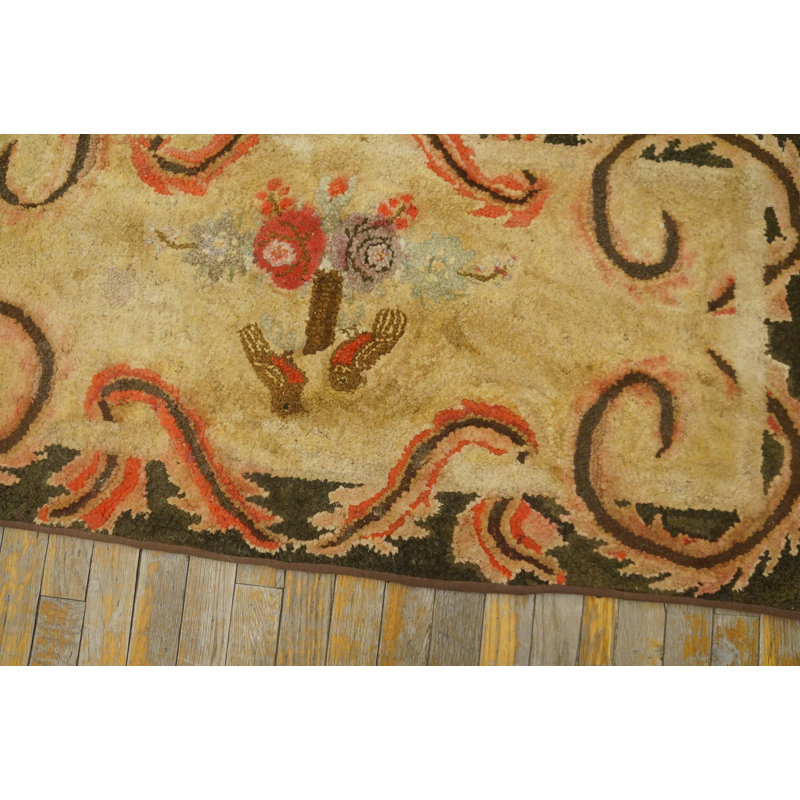 Tapis crocheté américain ivoire