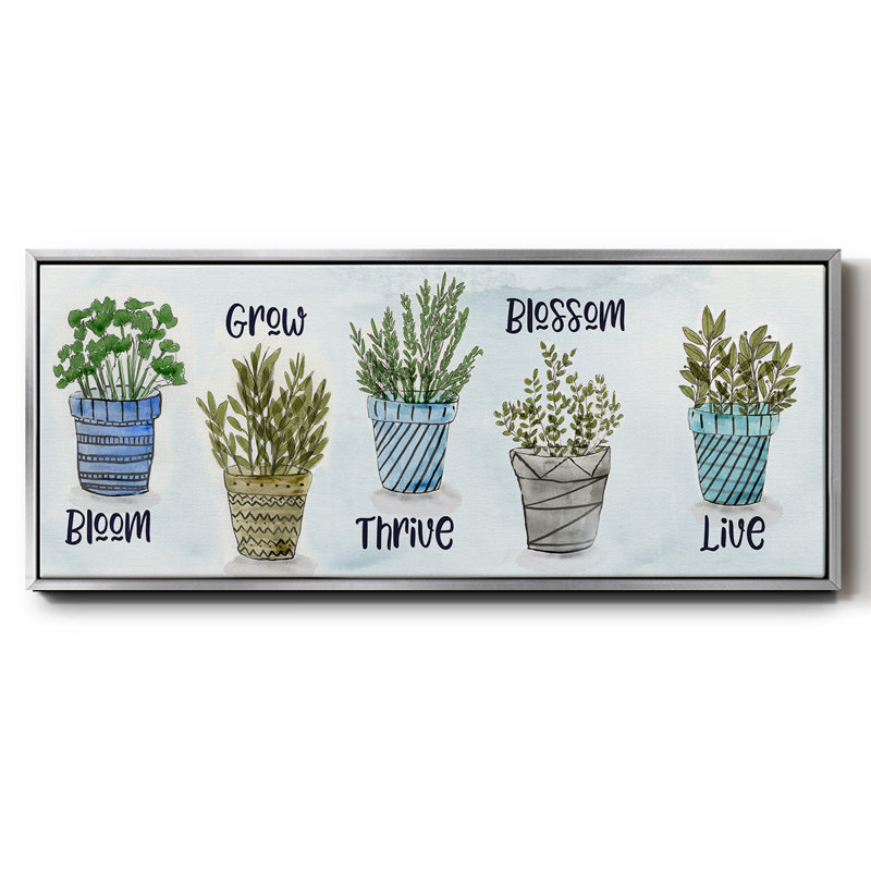Inspirations en pot - Toile encadrée, H 12 po x l 30 po