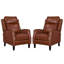 Fauteuil inclinable en cuir véritable Kindalyn-106895712