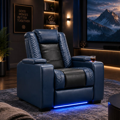 Fauteuil de cinéma maison inclinable 39 po avec porte-gobelet USB