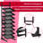 Nail Polish Organizer - 8 Tier Tilting Nail Polish Bottle Metal Shelving, Extra Large Capacity for Essential Oil Storage Suitable for Nail Salon Beauty Salon Retail Store Black