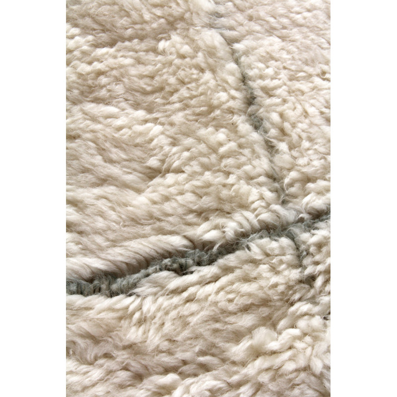 Moroccan Hand Woven Wool Geometric Area Rug, Rectangle 10' x 14'