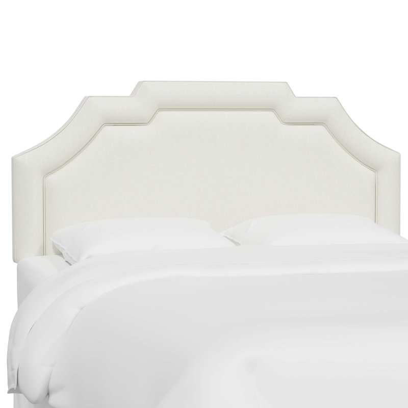 Tête de lit tapissier Jaoquim, Double, Zuma White Textured Linen