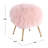 Loranzo 19.7" Wide Round Standard Ottoman-924268355