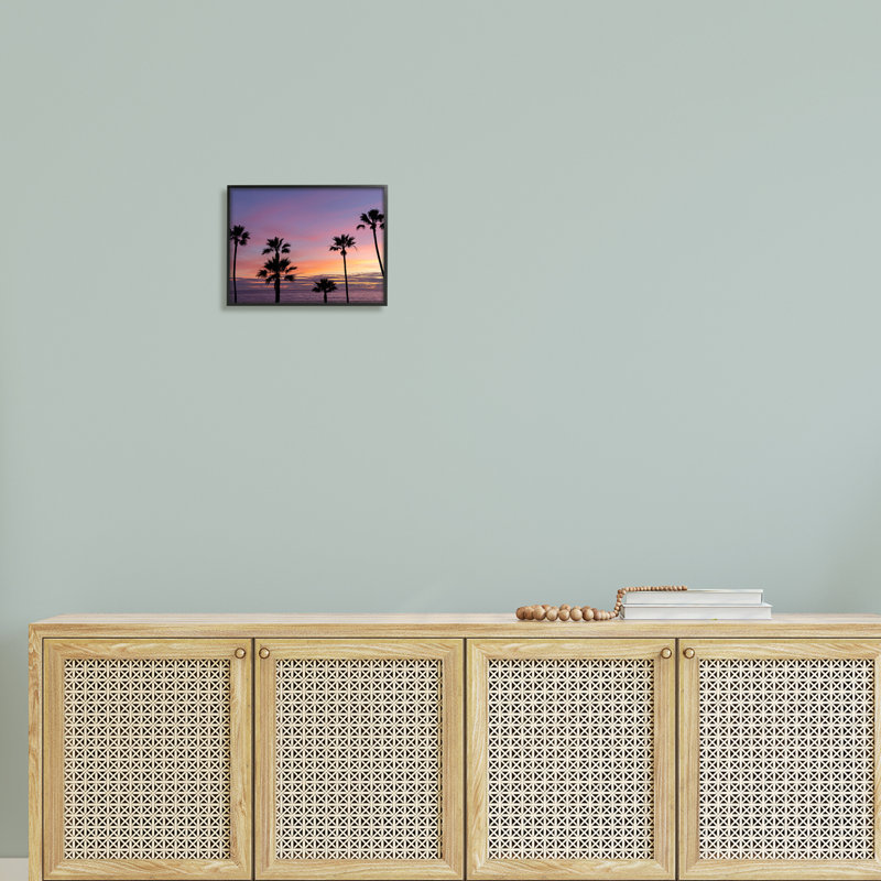 Mauve lever de soleil ciel haut, Giclée encadrée noir minuit, H 11 po x l 14 po x P 1,5 po