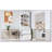 Modern 83.7Inch High Kitchen Pantry With Faux Marble Top, 5 Drawers, And Adjustable Shelf For Efficient Storage-1384655008