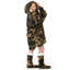 Caponi Snug Oversize Fun Print Hoodie Blanket Thermal Cozy with Pocket