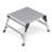 34" Aluminum Folding Work Platform Step Ladder Non-Slip Work Bench Drywall Ladder Step Stool