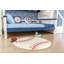 Tapis pour enfants Furnish My Place Niemann Baseball Round | Forme ronde | Maternelles, salles de classe et salles de jeux | Design contemporain | Multicolore -1510309596