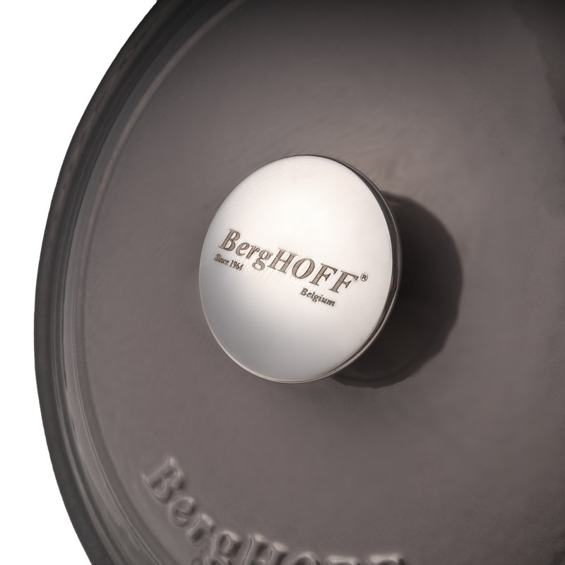 Cocotte ronde émaillée BergHOFF, Gris / huître, 7 pte