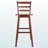 Tazewell Swivel Bar Stool with Ladder-back, Walnut