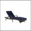 Ensemble de 2 chaises longues d'extérieur en osier avec coussins, chaise longue inclinable en osier-898111405