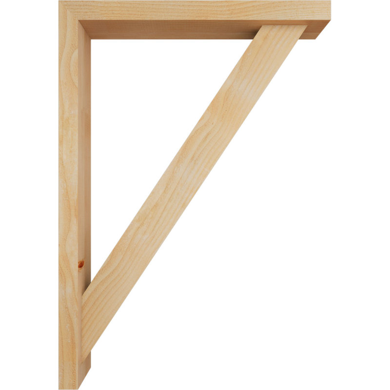 Support de bloc traditionnel avec entretoise décalée, 40 x 28, Sapin Douglas de l 4 po (scié brut)