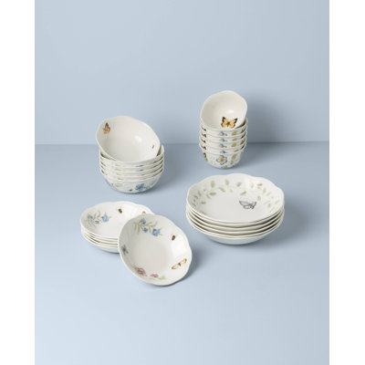 Butterfly Meadow 24-Piece Bowl Set