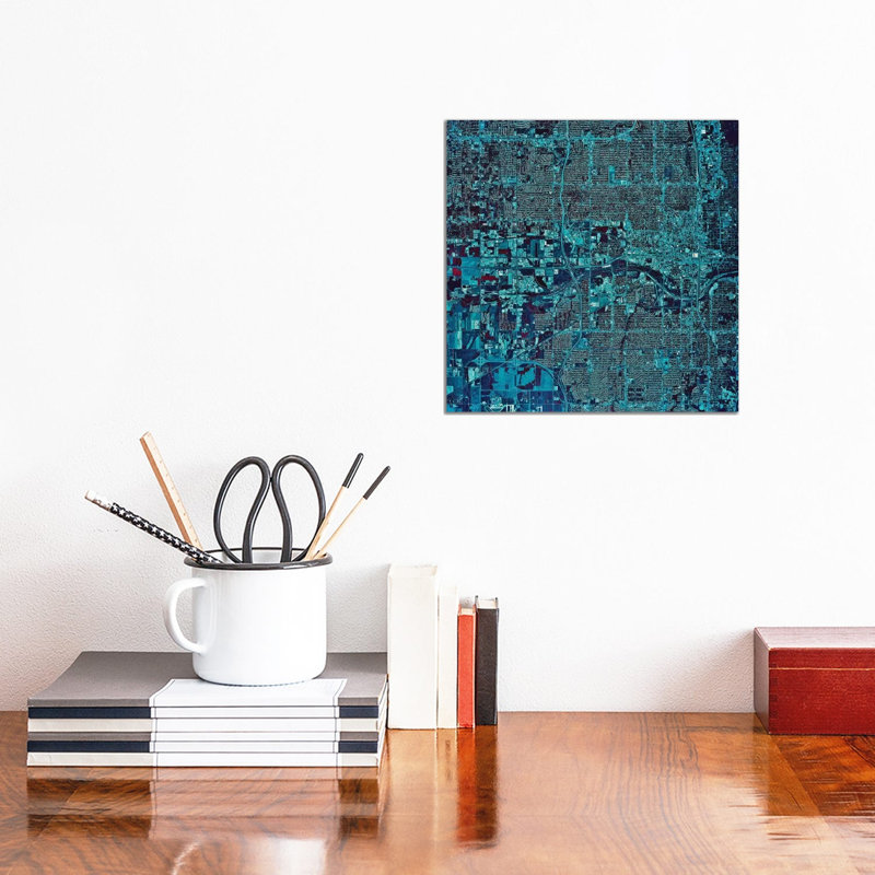 Oklahoma City, Oklahoma I by Stocktrek Images - Wrapped Canvas Print, 30.48 cm H x 30.48 cm W