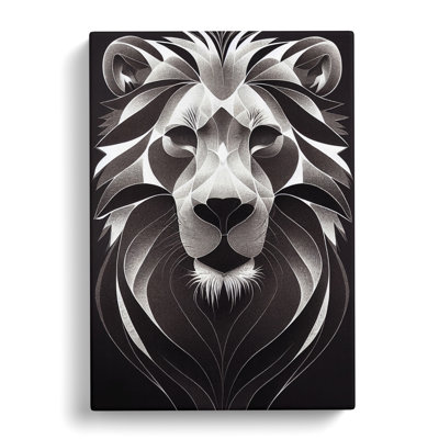 Lion Orphism - Wrapped Canvas Print