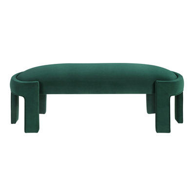 Stylish Luxury Velvet Fabric Bench With High - Density Foam Cushion And Plywood Frame For Home Interior Design, 54" X 20" 19", 300Lb Capacity, 1Pc Fashionable Soft Entryway Or Bed Foot Decoration,