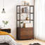 Bookcase, 4-Tier Bookshelf With 2 Drawers, Etagere Standard Book Shelves Display Shelf For Home Office-1429792647