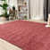 Alfa Rich Aron Solid & Plain Dark Pink Washable Woven Cotton Hallway Runner Rugs for Living Room Bedroom Kitchen Dining
