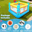 Jeu gonflable pour enfants, maison de saut avec panier de basketball, carte de jeu