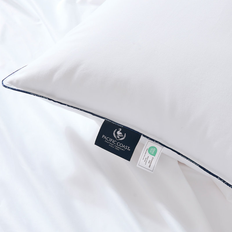  Oreiller de lit en duvet d'oie blanche Pacific Coast, 1, Standard