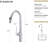 Modern Kitchen Faucet - 18.32" Pull-Down In Brushed Nickel Tap For