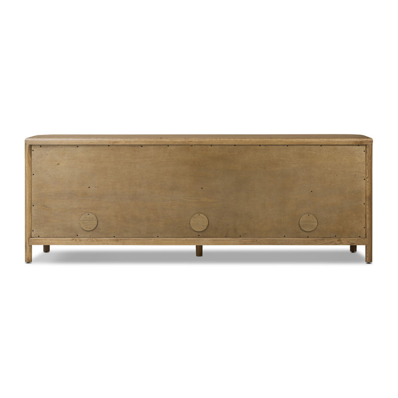 Florent 85.75" Wide Sideboard, Amber Oak