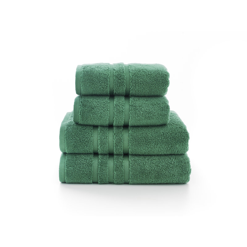 Plush Washcloth, Bottle Green