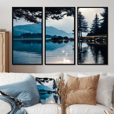 «Morning Lake Calm In Vancouver», ensemble d'art mural Vancouver