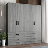 Armoire double avec 4 portes minces et 4 tiroirs! 