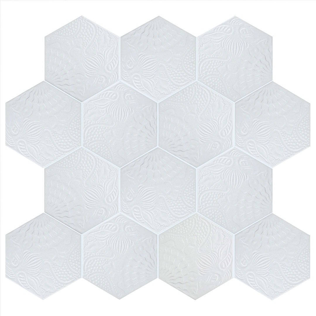 Gaudi Hex 9" x 10" Porcelain Wall & Floor Tile Merola Tile