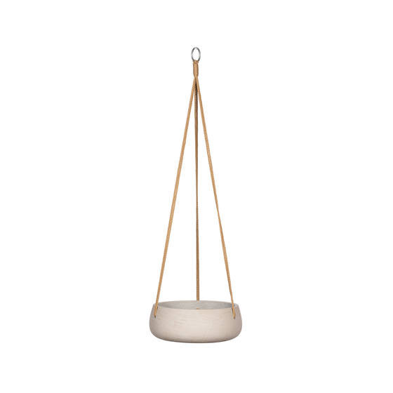 Pot suspendu Fiberstone, Gris, L 9 po x P 9 po x H 4 po
