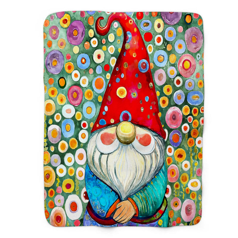 Jeté psychédélique Gnome Grove, L 50 po x L 60 po